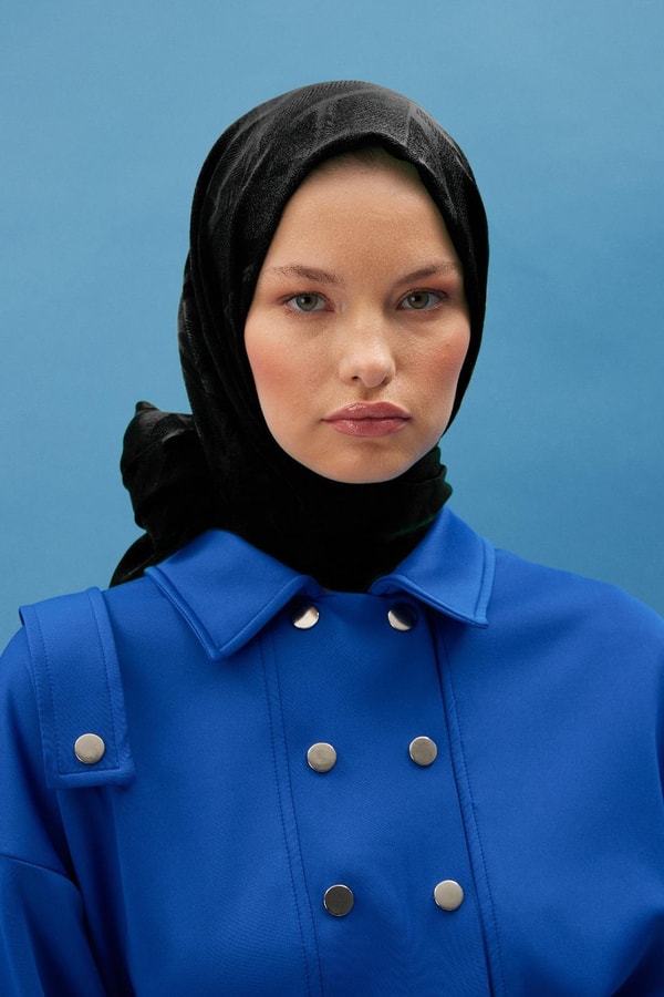 Misly Jakar Şal - Siyah