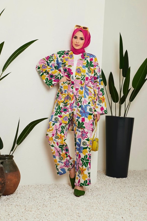Modica Kimono Takım - Mavi