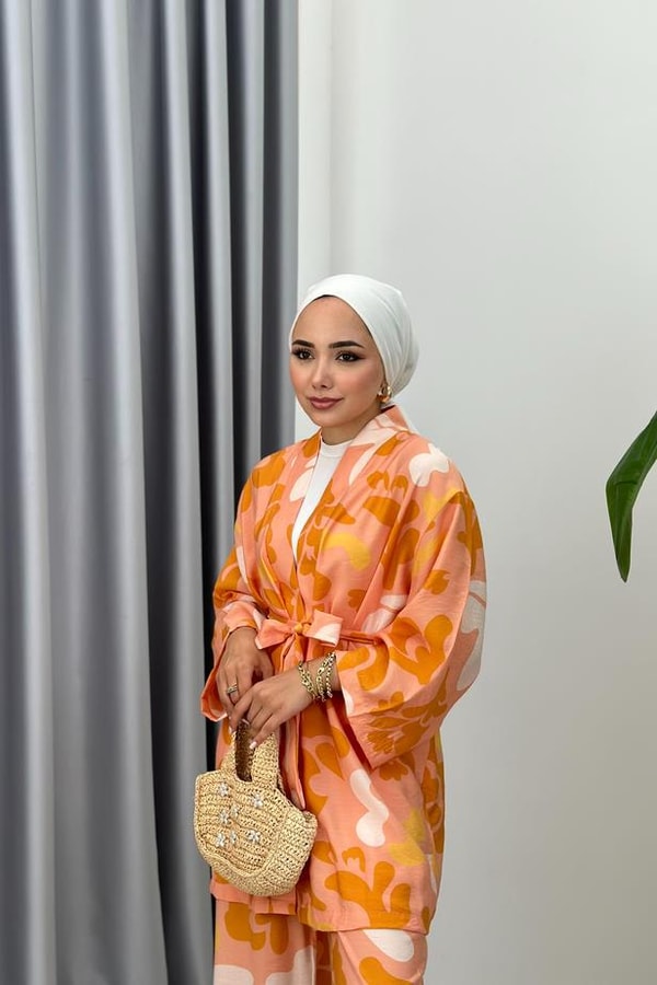 Nova Kimono Takım - Pudra