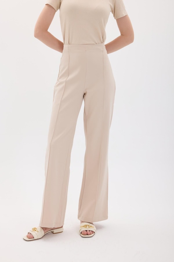 Regular Fit Pantolon - Taş