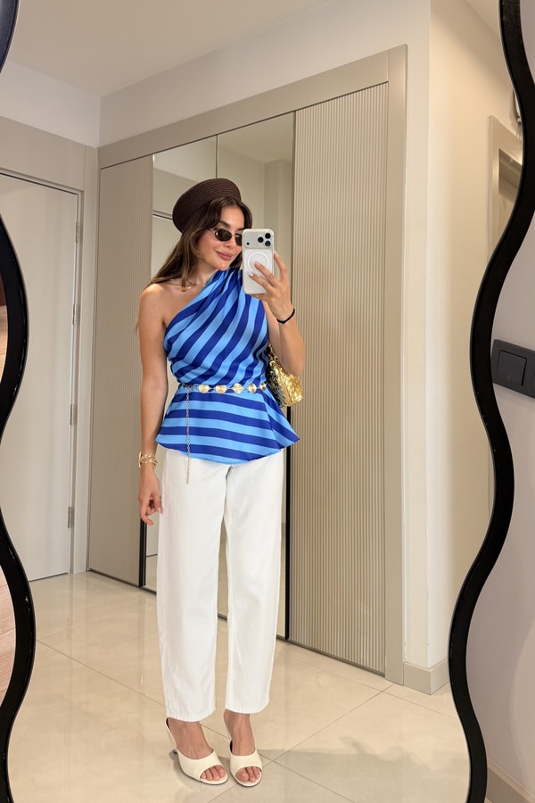 Alwis Beyaz Slouchy Jean