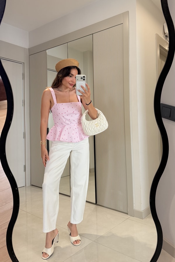 Alwis Beyaz Slouchy Jean