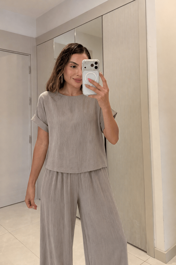 Aniston Vizon Bluz Pantolon Takım