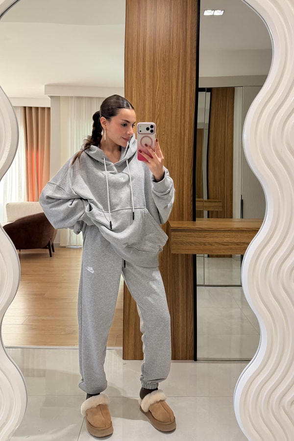 Annike Gri Eşofman Takımı