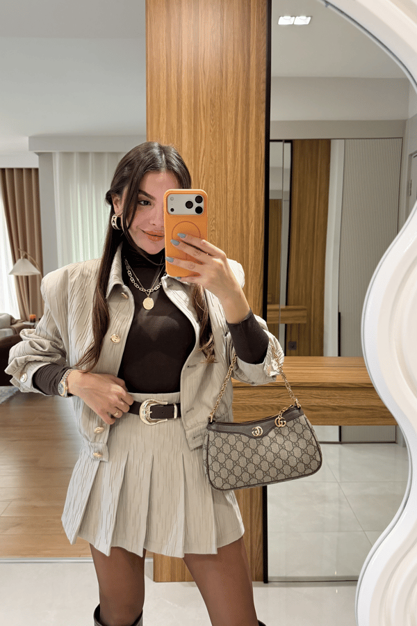 Aries Bej Vatkalı Ceket