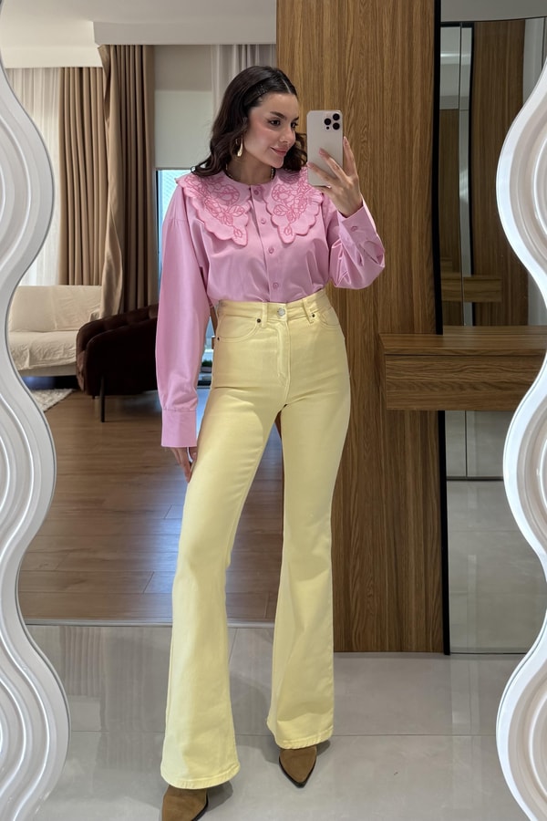 Beans Sarı İspanyol Jean