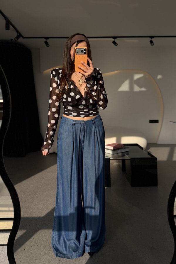 Benjamin Midblue Tencel Denim Pantolon