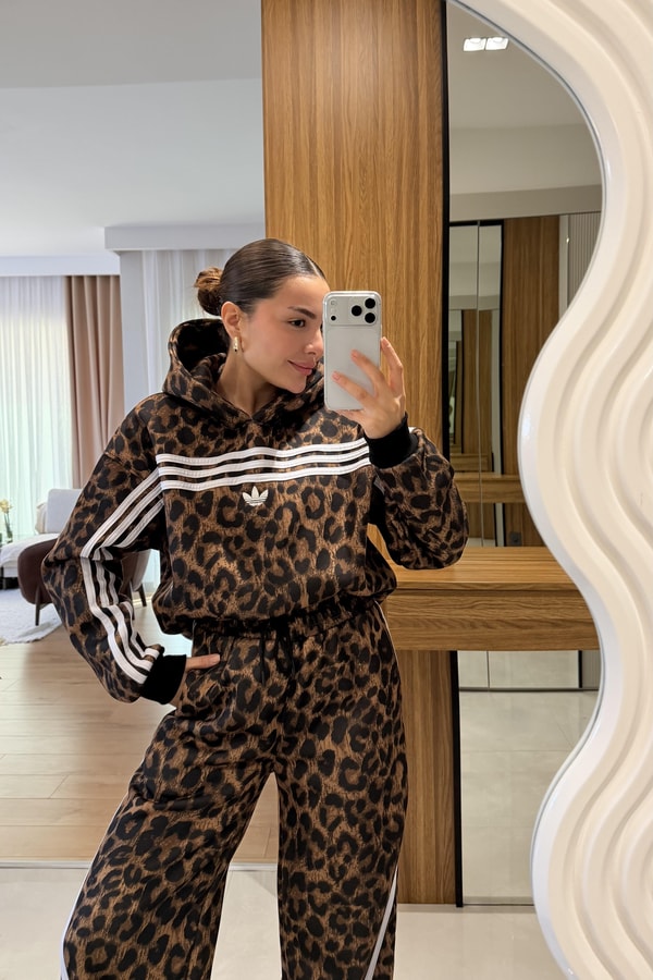 Bexley Leopar Şardonlu Eşofman Takımı