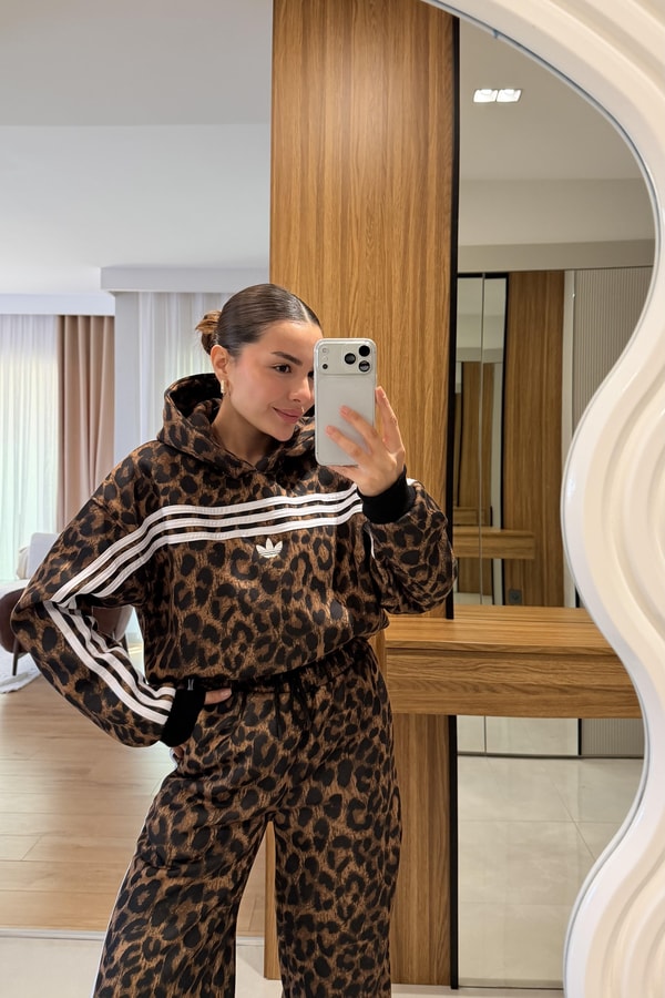 Bexley Leopar Şardonlu Eşofman Takımı