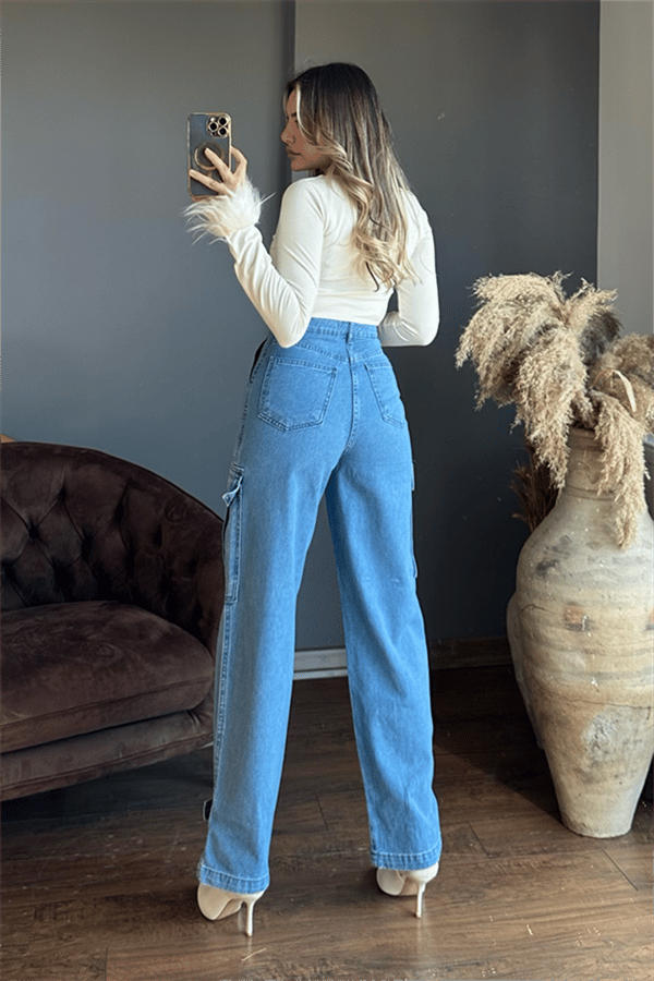 Blues cepli kargo pantolon