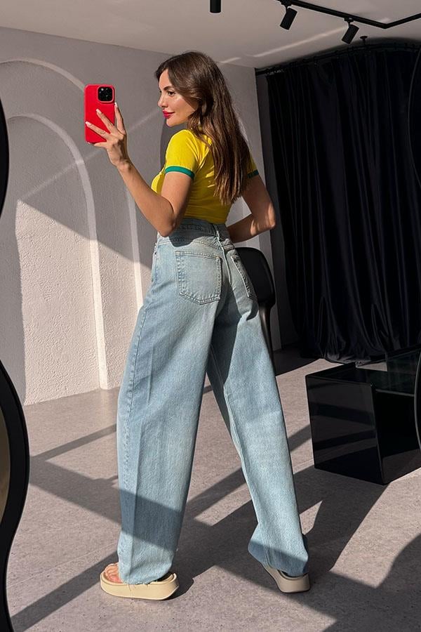 Brasil Sarı Basic Mini Tshirt