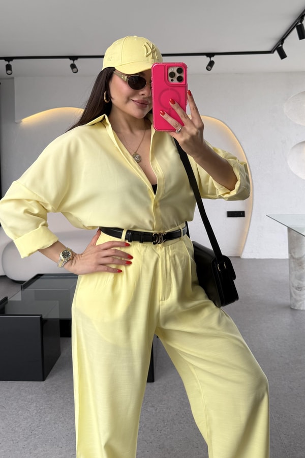 Breda Sarı Basic Gömlek