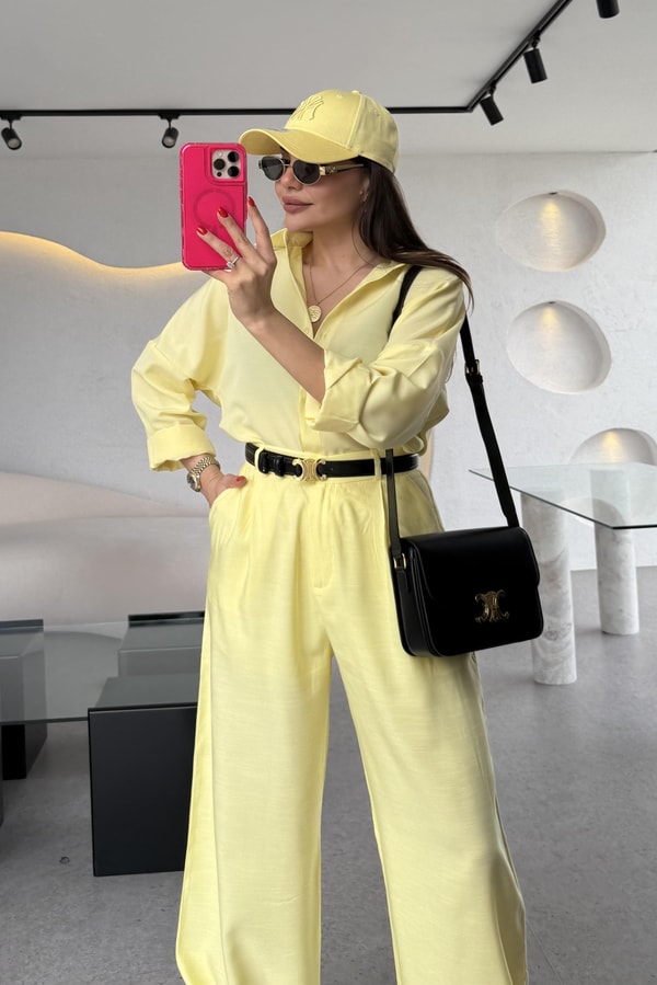 Breda Sarı Basic Gömlek