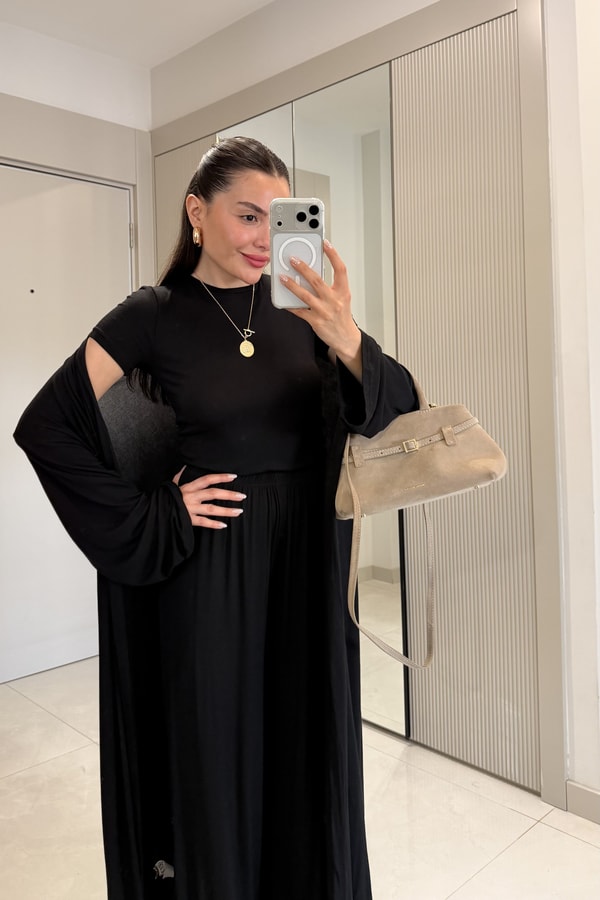 Calista Siyah Üçlü Salaş Takım