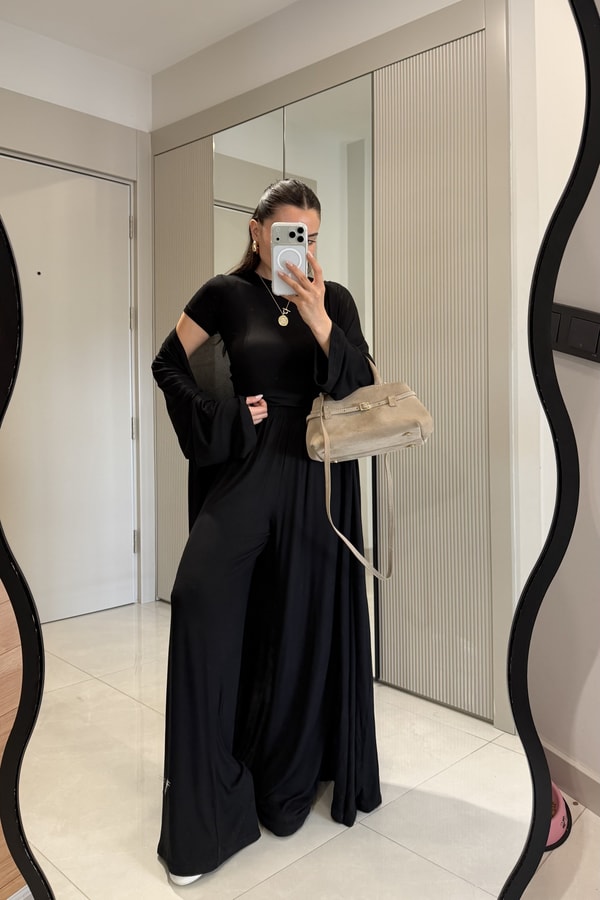 Calista Siyah Üçlü Salaş Takım