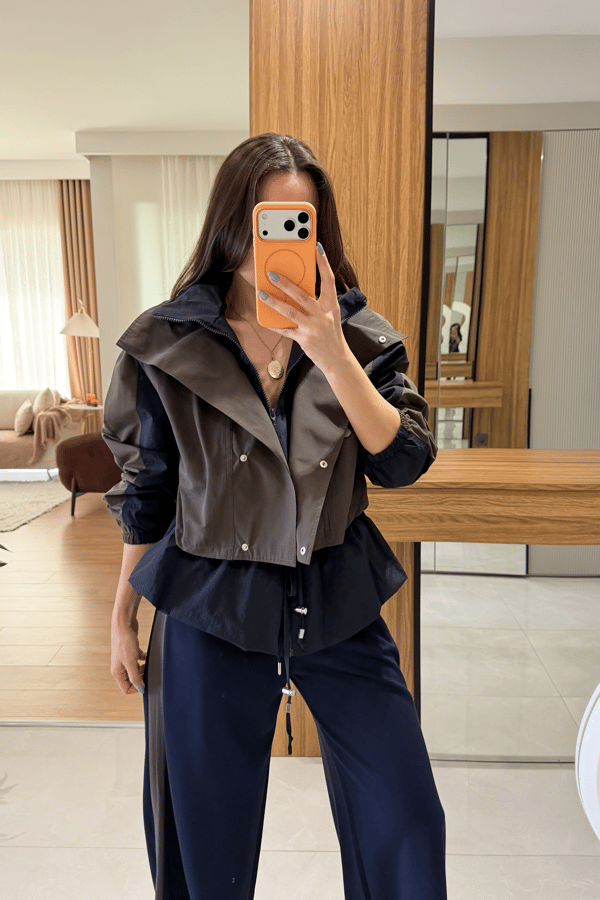 Camila Lacivert Trenç Detay Takım