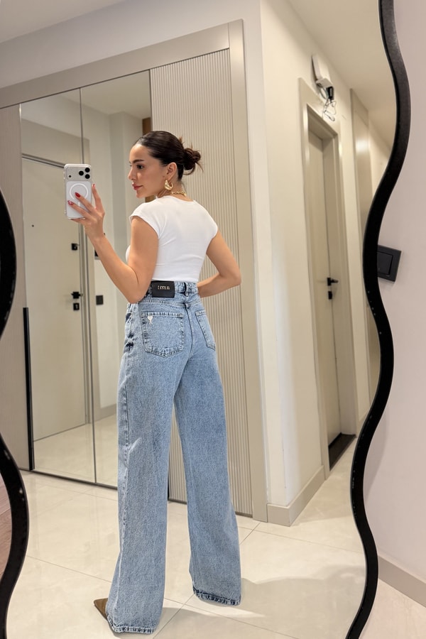 Candy Beyaz Basic Dilvin Crop Top