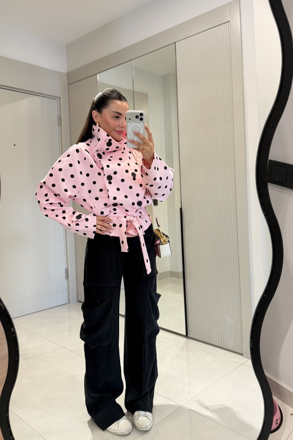 Claira Siyah Tensel Kargo Pantolon