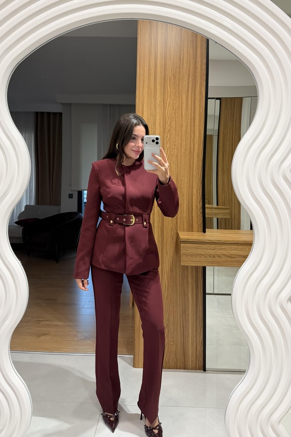 Clinton Bordo Kemerli Takım