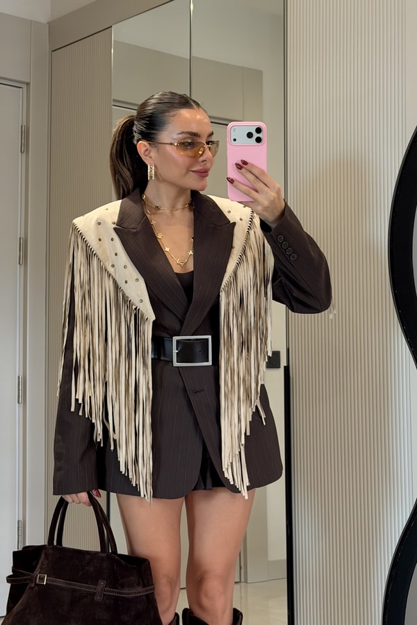 Dakota Püskül Detaylı Tasarım Blazer Ceket