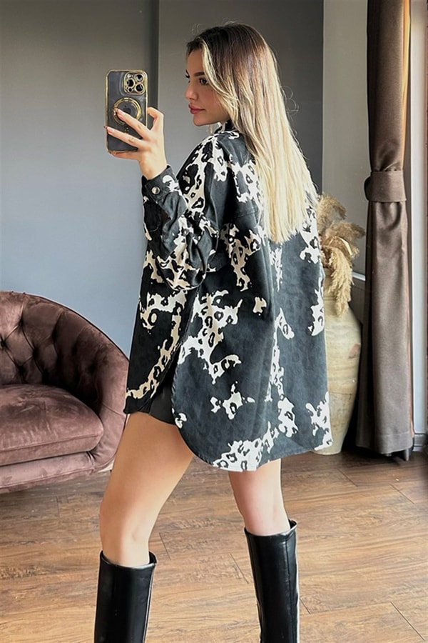 Darknes leo oversize gömlek ceket