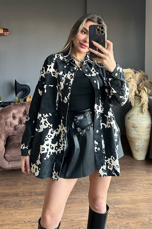 Darknes leo oversize gömlek ceket
