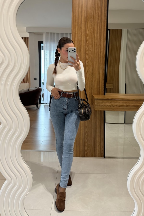 Elwin Midblue Skinny Jean