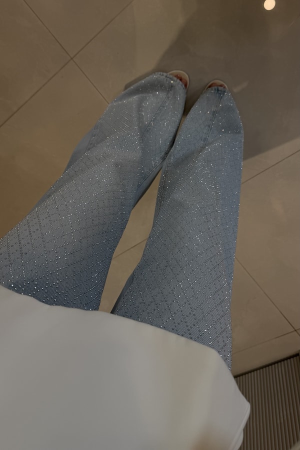 Floresta Lightblue Taşlı Jean