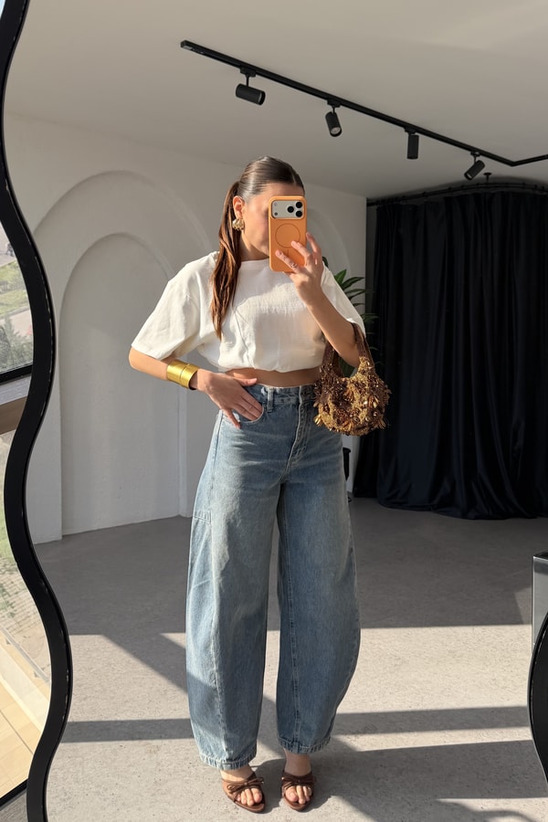 Forel Midblue Baggy Jean