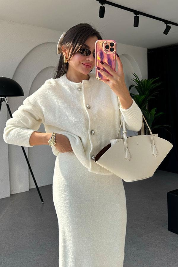 Frame Yumoş Beyaz İkili Takım 