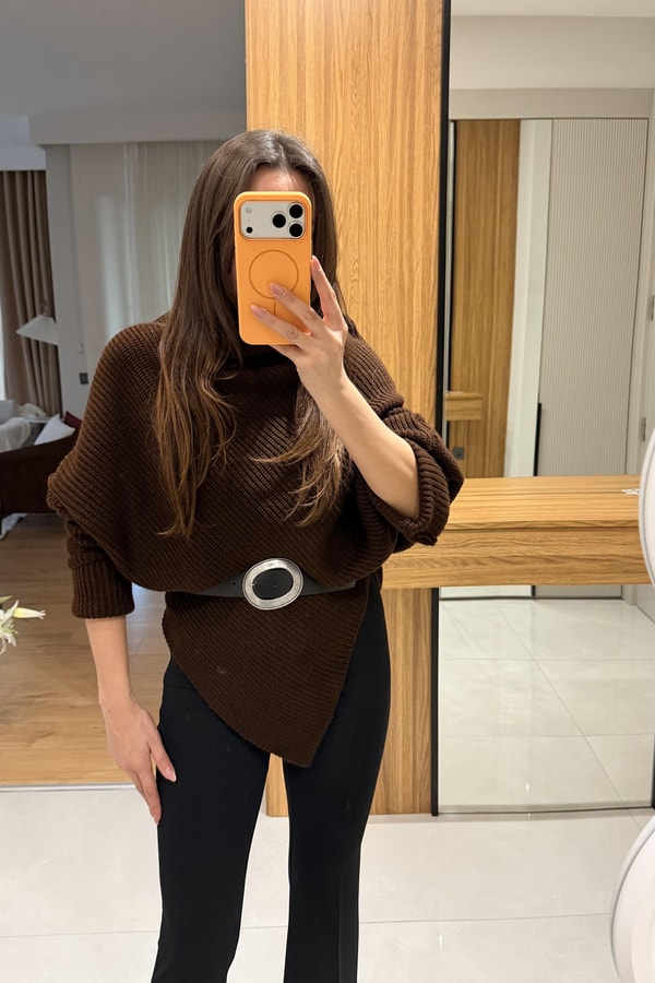 Rubia Kahve  Kemerli Balıkçı Kazak