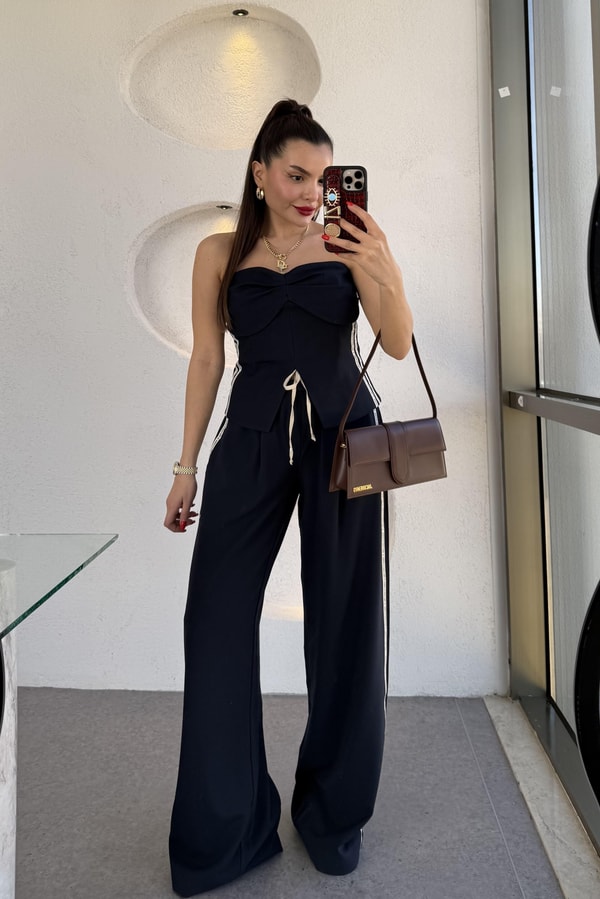 Girls Power Bel Detaylı Pantolon