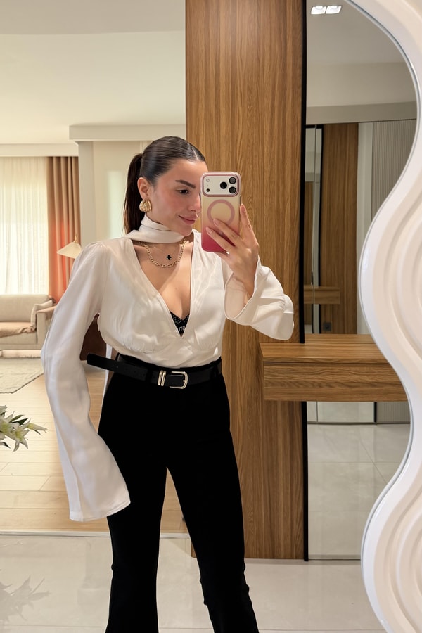 Harlem Taş Saten Şallı Gömlek