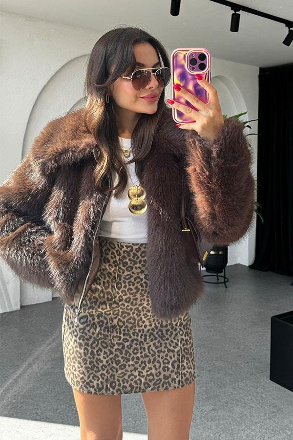 Harriet Mini Leopar Etek