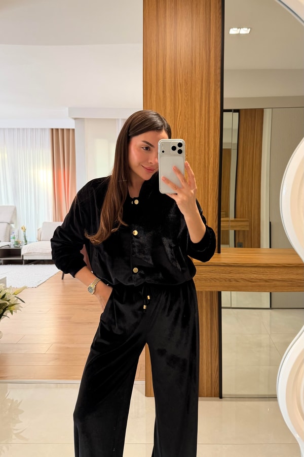 Hilary Kadife Ceket Pantolon Takım