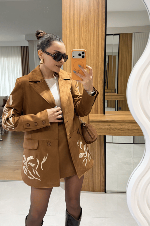 İvana Taba Nakış Süet Tasarım Takım