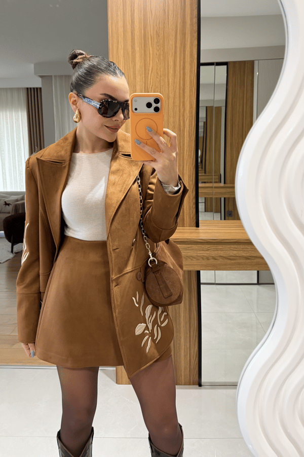 İvana Taba Nakış Süet Tasarım Takım