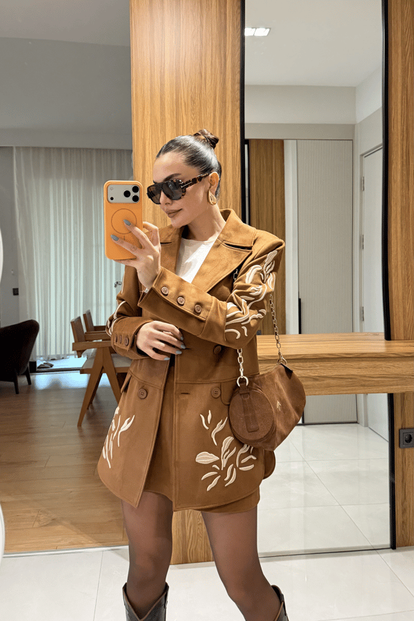 İvana Taba Nakış Süet Tasarım Takım