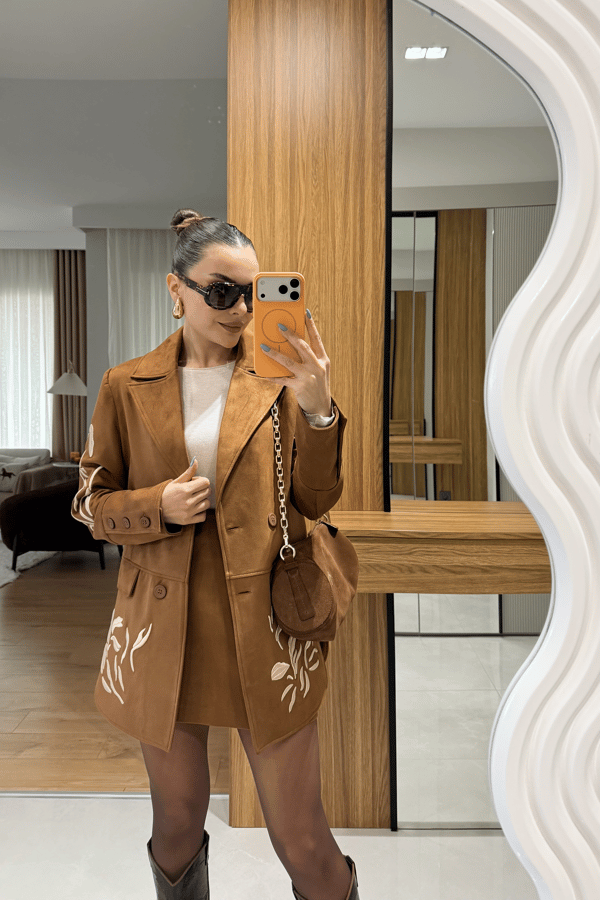 İvana Taba Nakış Süet Tasarım Takım