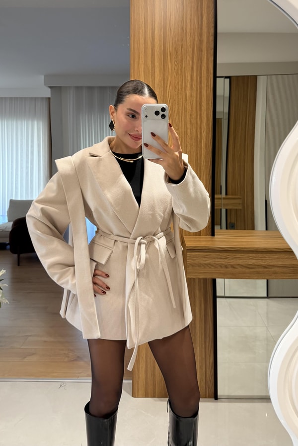 Joker Kaşe Tasarım Blazer Ceket