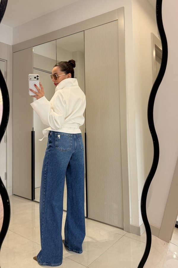 Kindy Darkblue Wide Leg Jean
