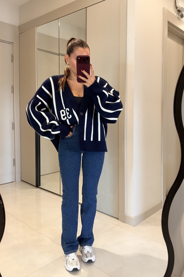 Lacorino Midblue Düğme Detaylı Jean