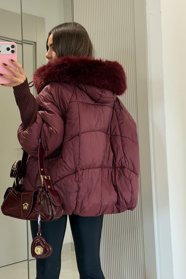Leira Bordo Premium Lüks Şişme Mont