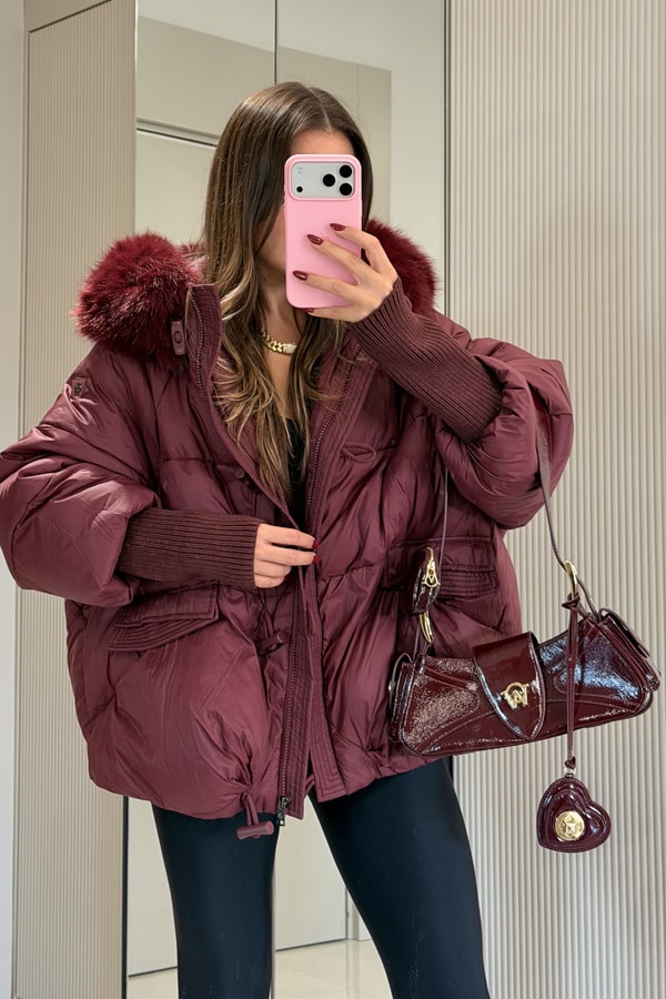 Leira Bordo Premium Lüks Şişme Mont