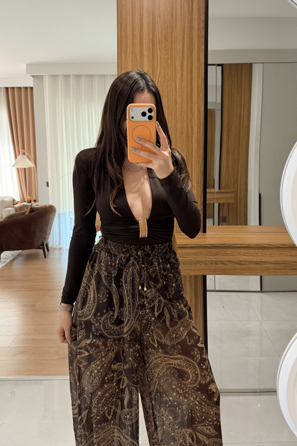 Lucille Şifon İçi Şortlu Şalvar Pantolon