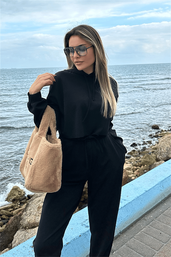 Maddie jogger sport takım - Siyah