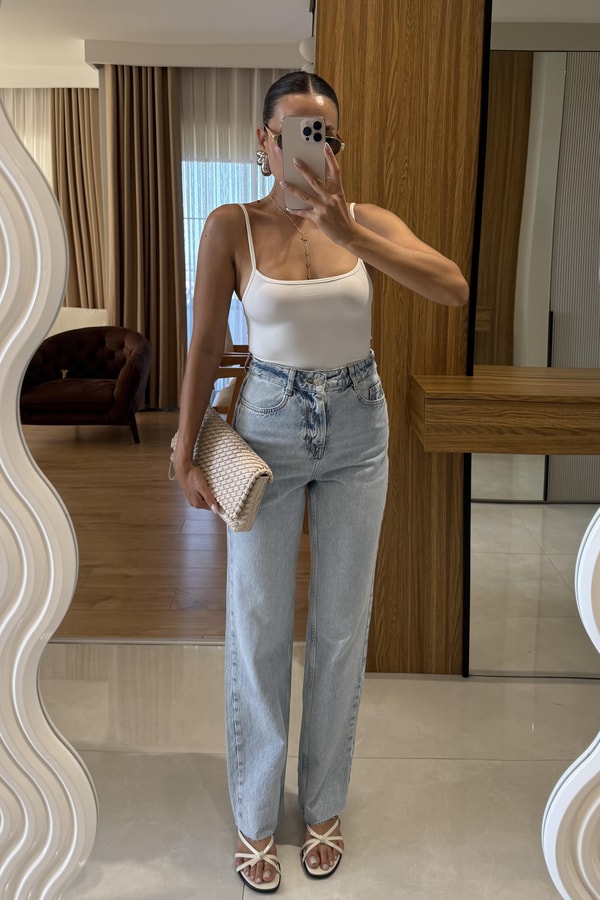 Magie Lightblue Straight Jean