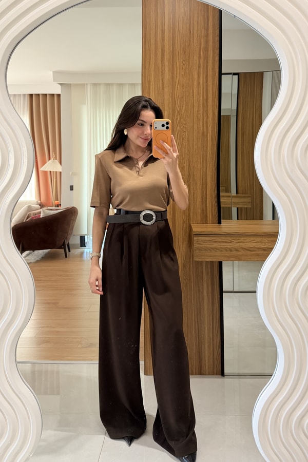 Mairin Vizon Vatkalı Polo Yaka Tshirt