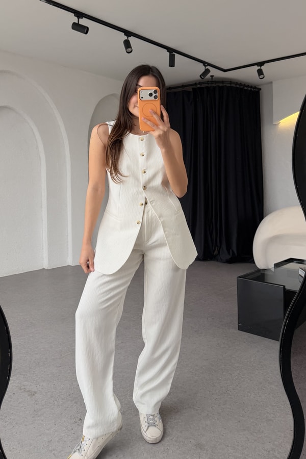 Marina Çizgili Premium Pantolon