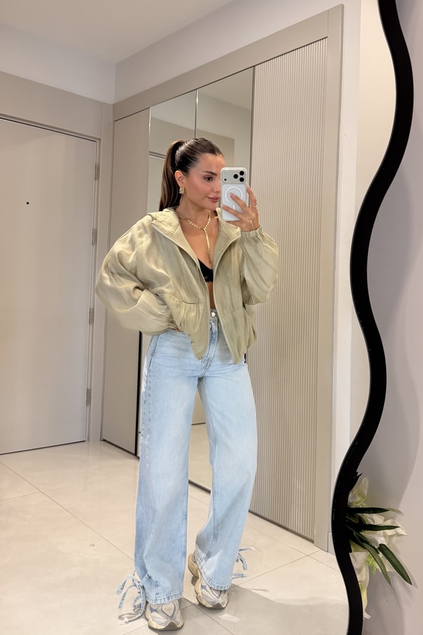 Marline Lightblue Paça Bağlamalı Jean